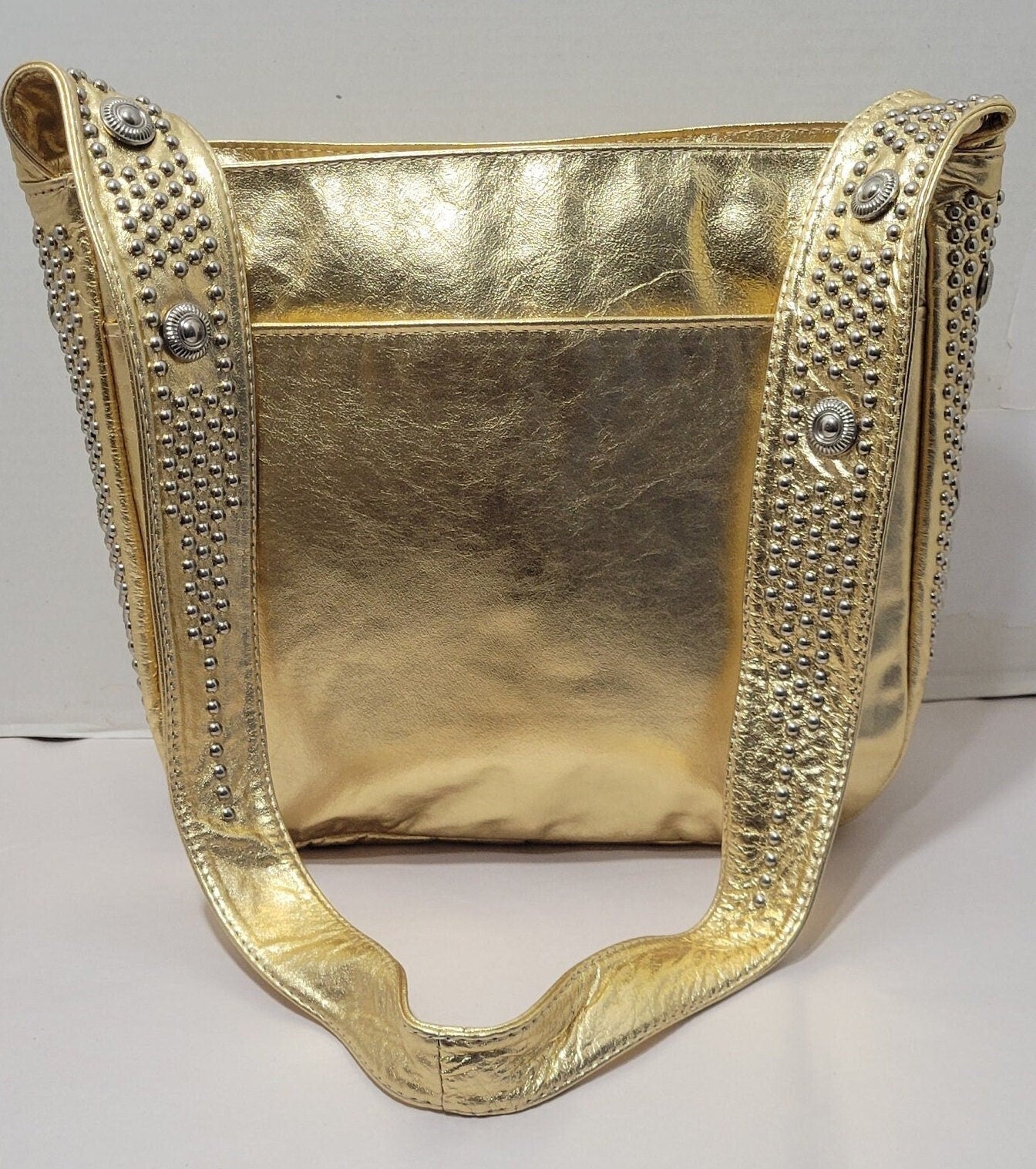Tejrasila Golden Shoulder Handbag! #Genuine Soft leather#Made in USA #