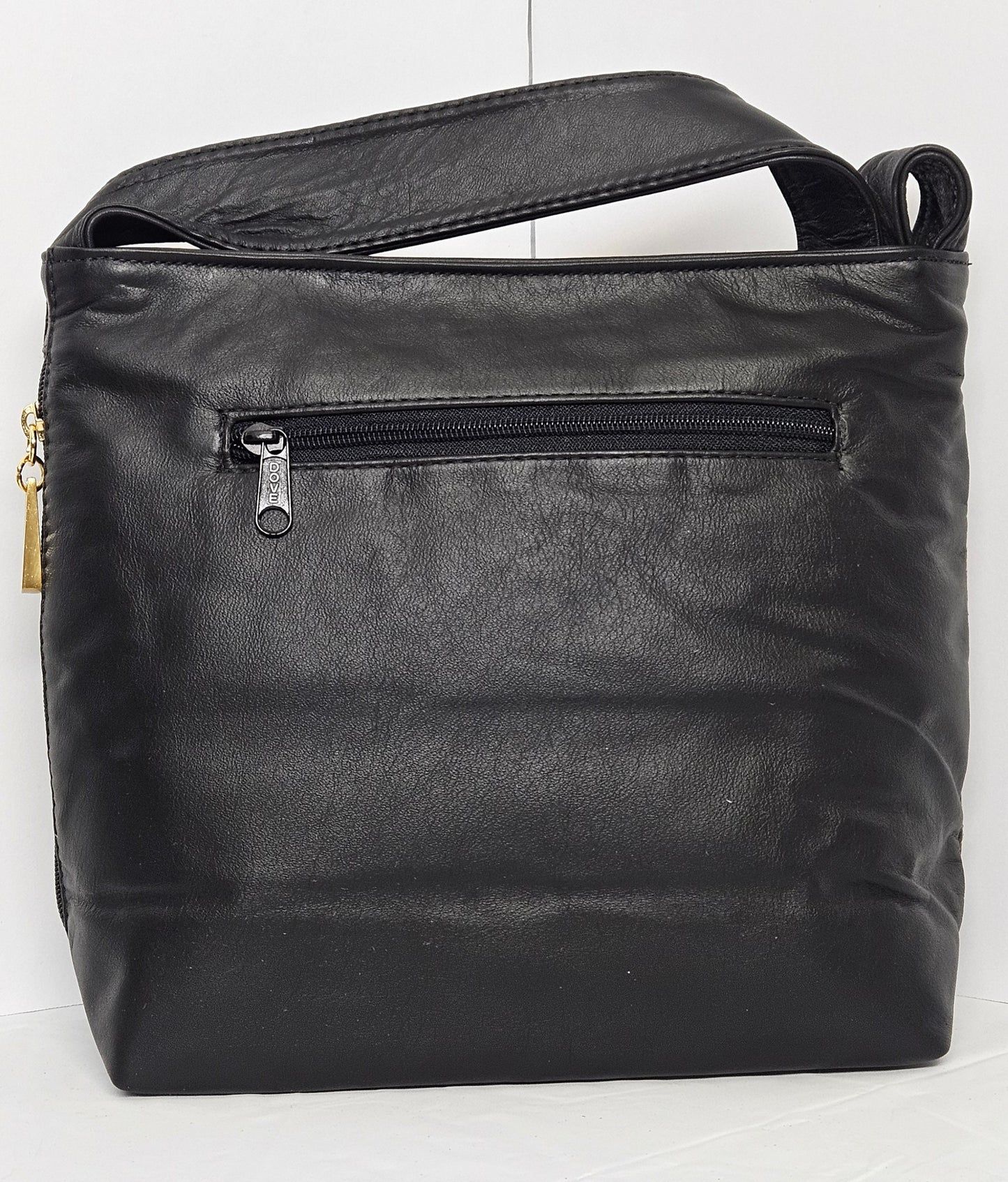 Tejrasila-Gorgeous Brown/Black snake print leather handbag!Made in USA!