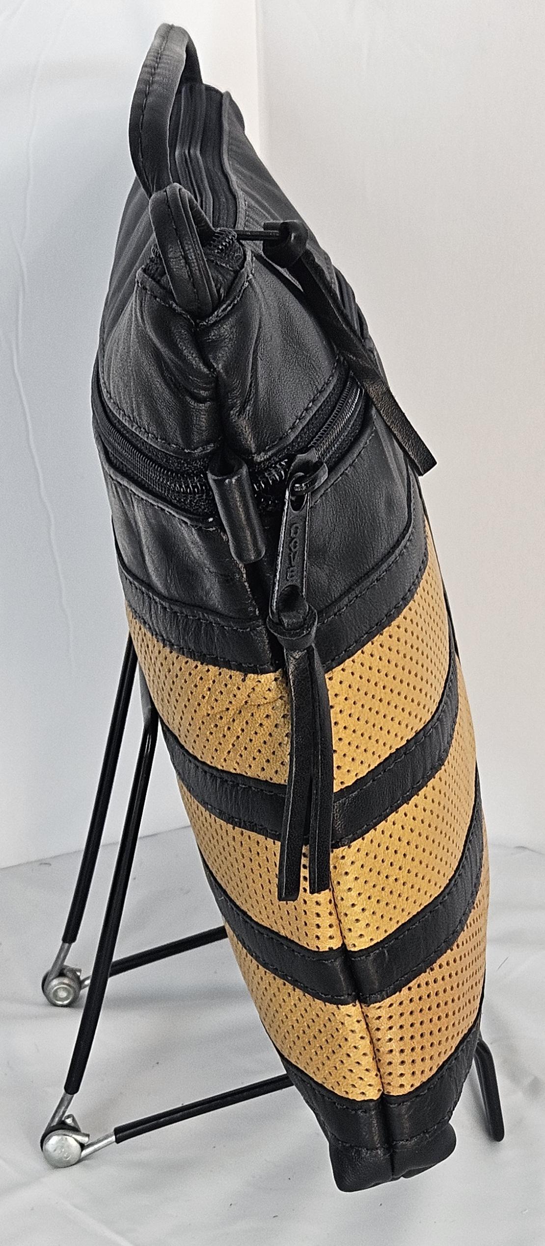 Black and yellow print Luxury Genuine leather patchwork purse for Women,girls,and all. #305Bypp.Design for you.Made in USA.