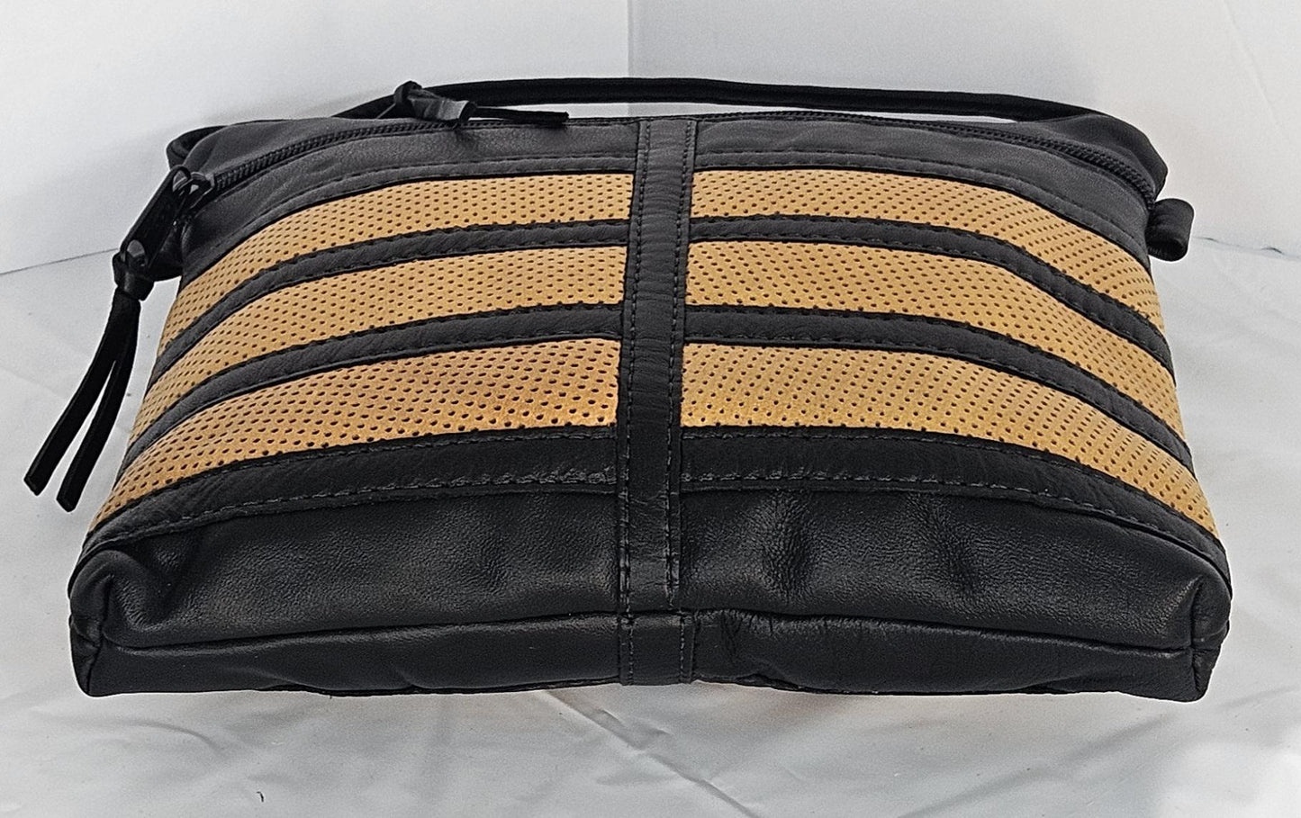 Black and yellow print Luxury Genuine leather patchwork purse for Women,girls,and all. #305Bypp.Design for you.Made in USA.