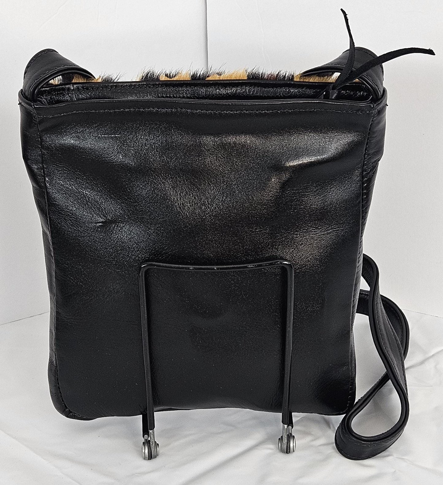 Black and Camel, brown print Luxury Genuine leather purse for Women,girls,and all. #304BL.Design for you.Made in USA.