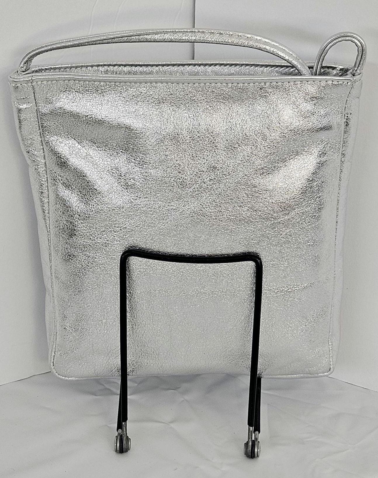 Shining Silver Luxury Genuine leather purse for Women,girls,and all. #304SS.Design for you.Made in USA.