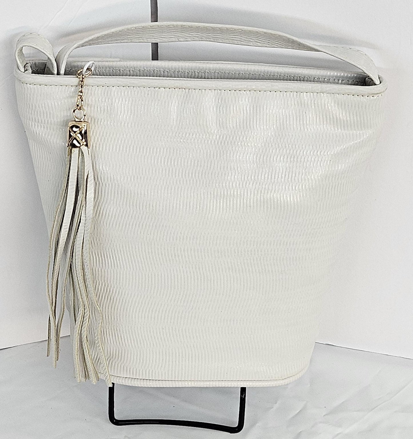 White print Genuine Leather Handbag.#TR2099WP,Purses for girls, women,handbag,Made in USA