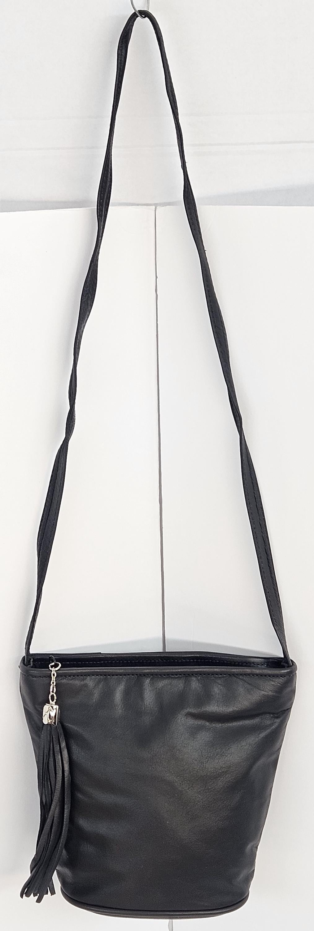 Black Genuine Leather Handbag. #TR2099Bk,Purses for girls, women,Universal Use handbag,Unique design Made in USA.