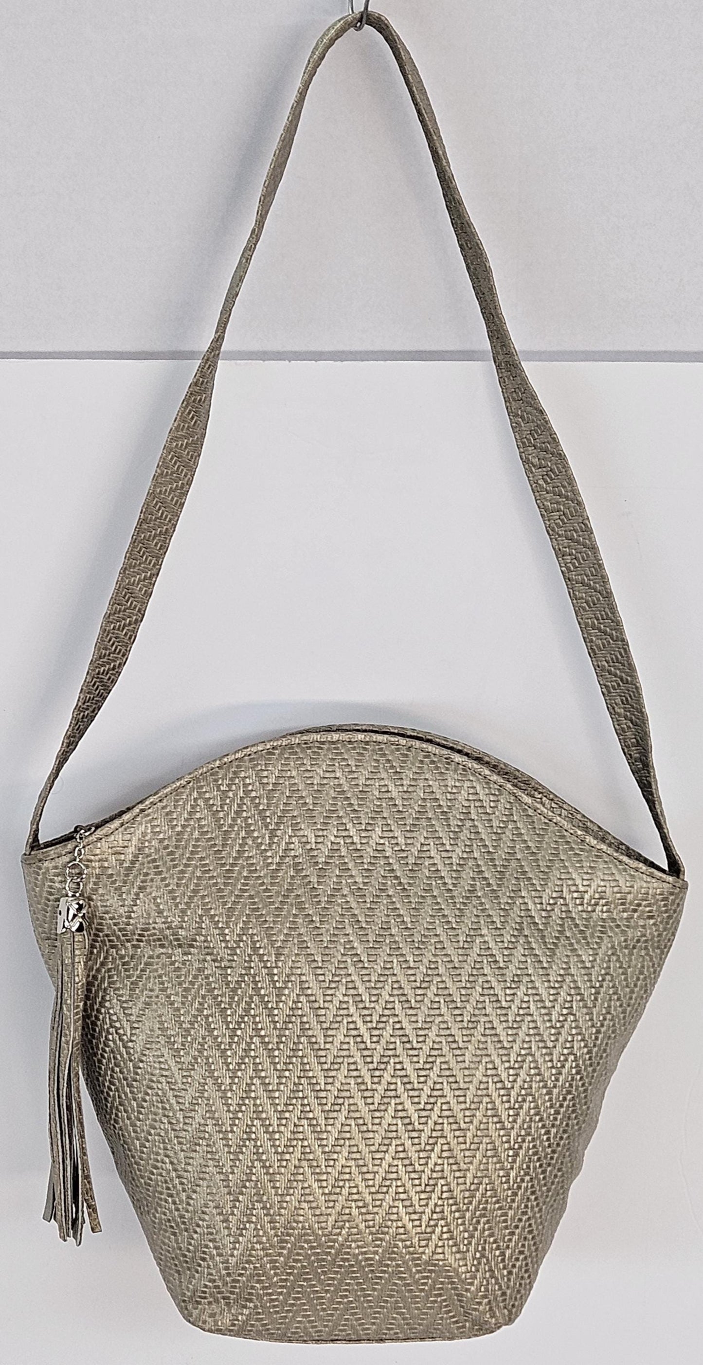 Light Taupe print Genuine Leather Handbag for women Universal Use.#TR9047LTP.Made in USA!