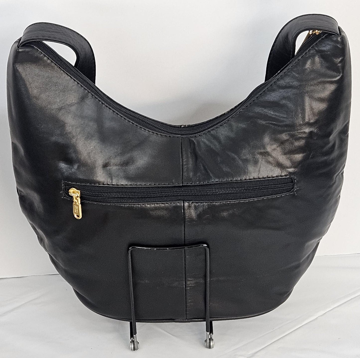 Black with Two-Tone print Leather handbag#Tr8004bk/Tt/p for women!Made In USA!