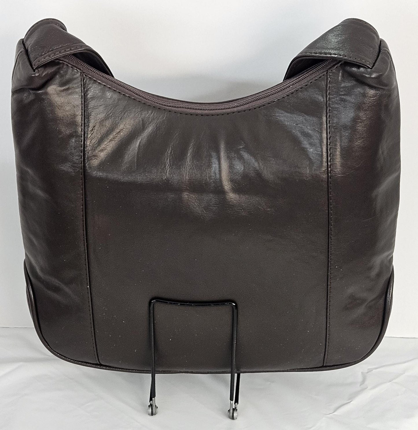 Brown Genuine Leather Handbag! ItemTr8007Brown. Made in USA!
