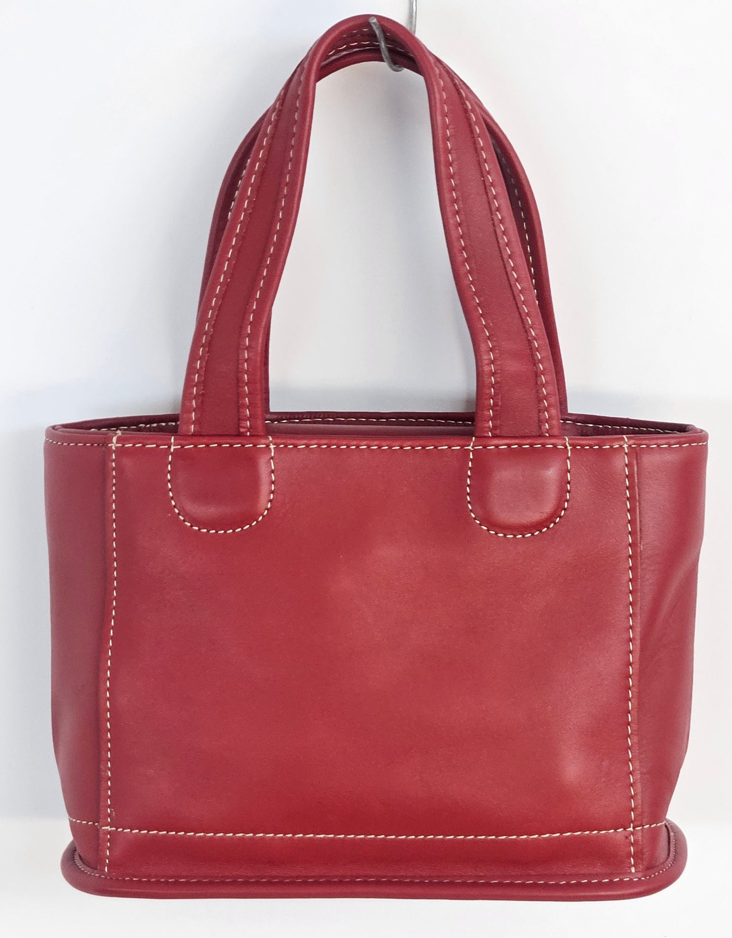 Red Cowhide Genuine Leather small bag #TRH6red