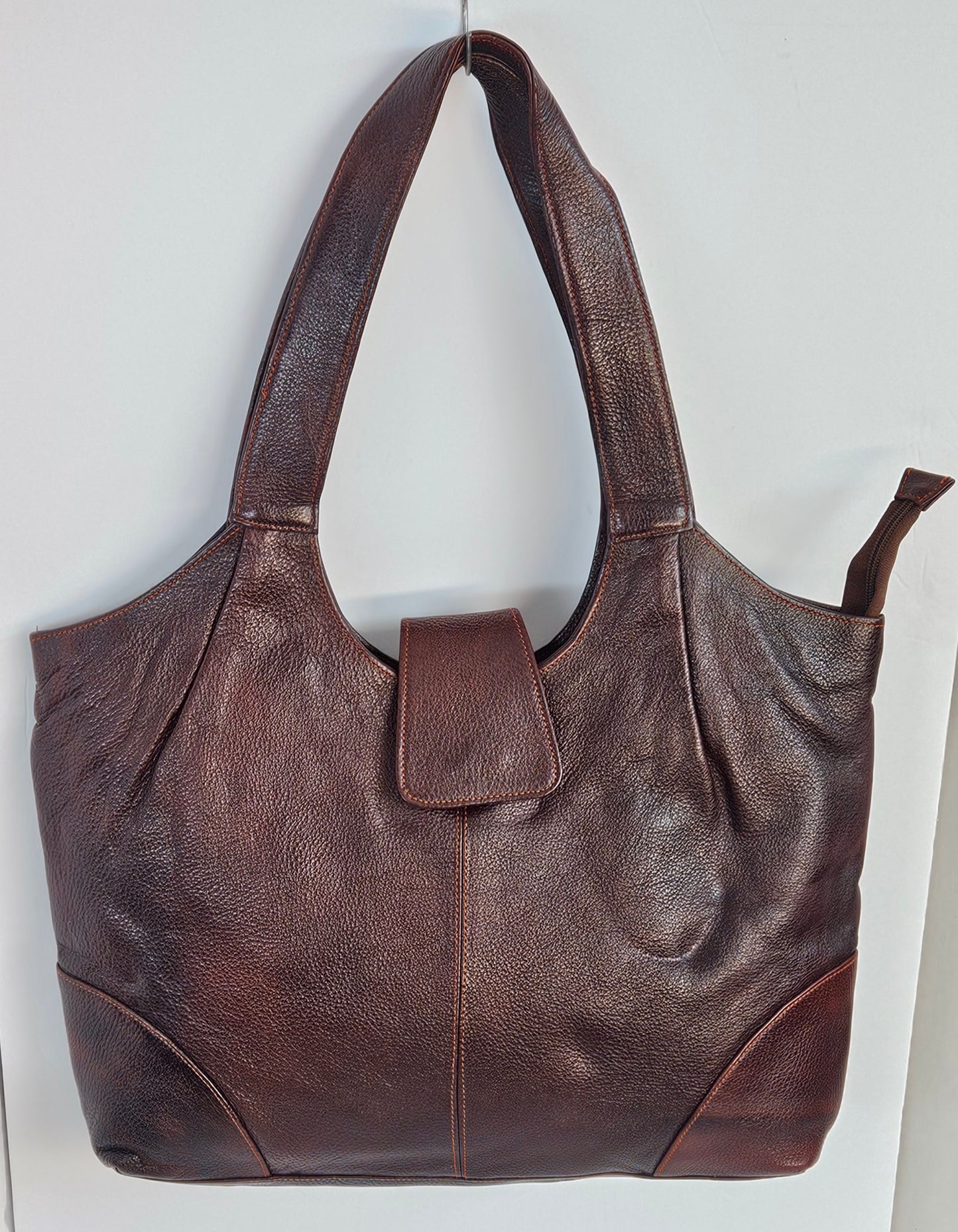 Maroon Genuine Leather Handbag #TRA3weng