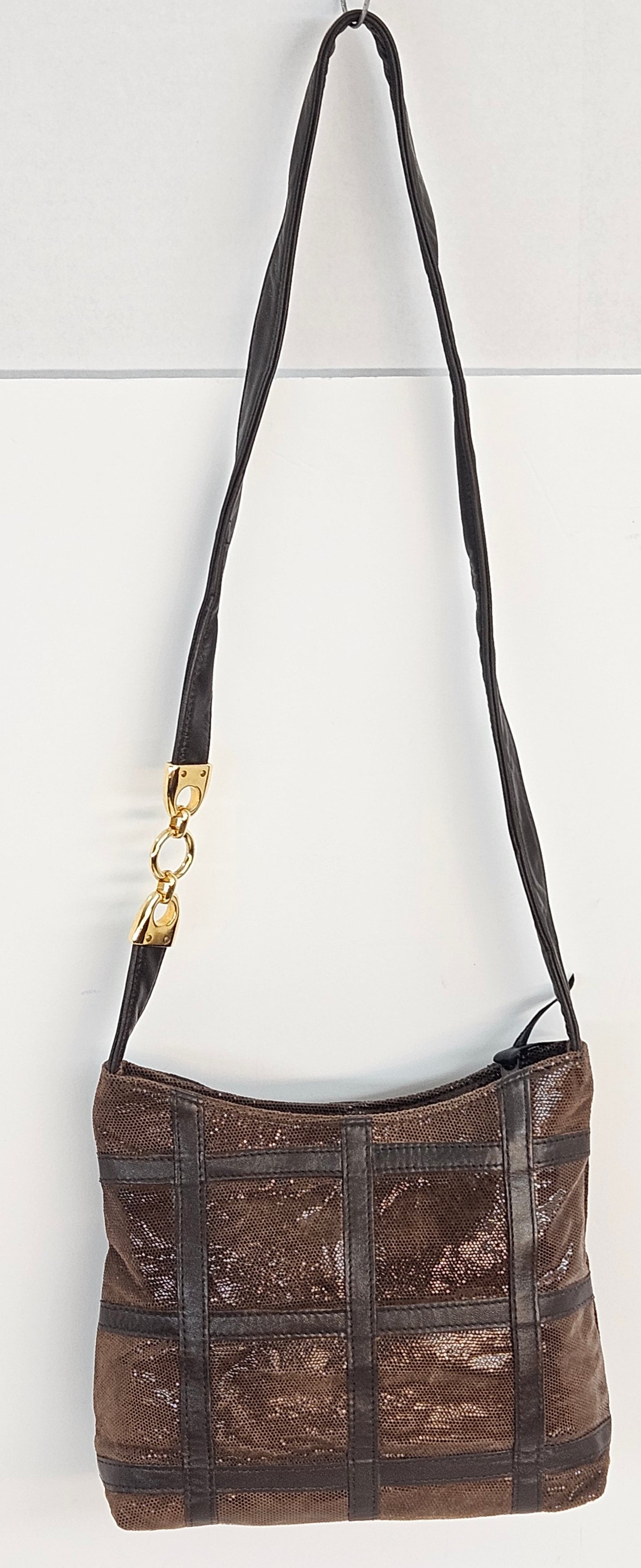 Brown Luxury print Genuine Leather Handbag.Tr#p306blp.(101724)