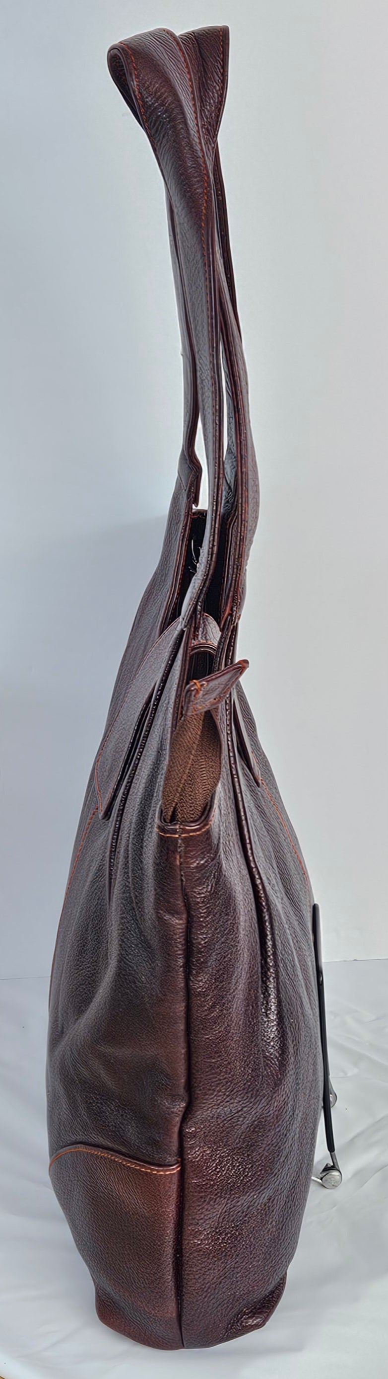 Maroon Genuine Leather Handbag #TRA3weng