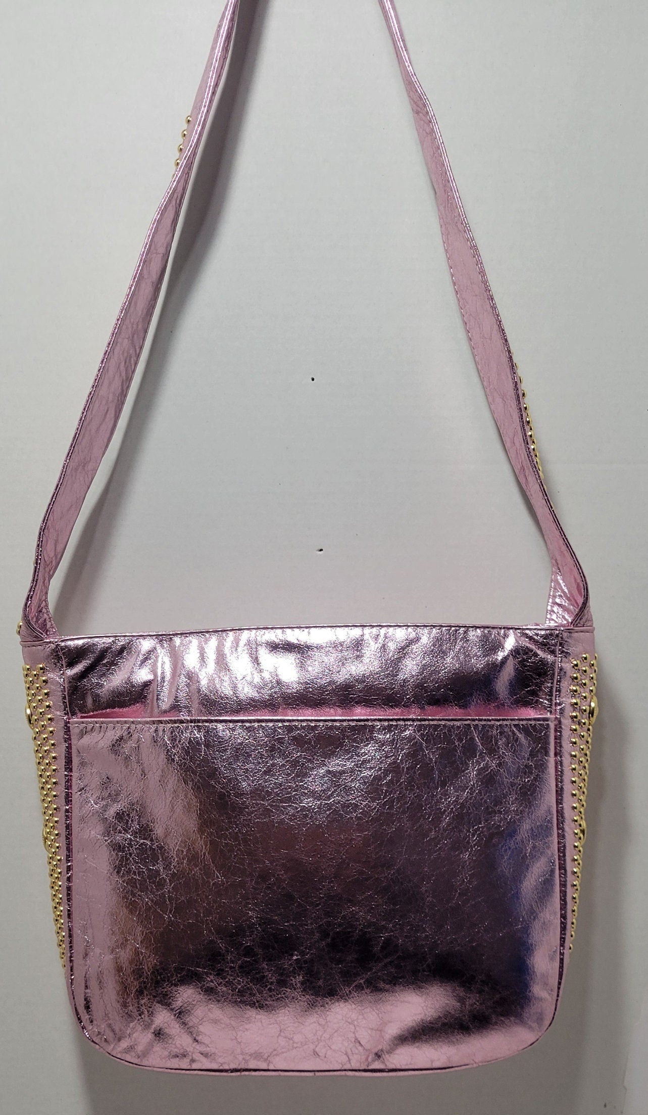 Tejrasila-Beautiful Pink Soft leather handbag! Made in USA