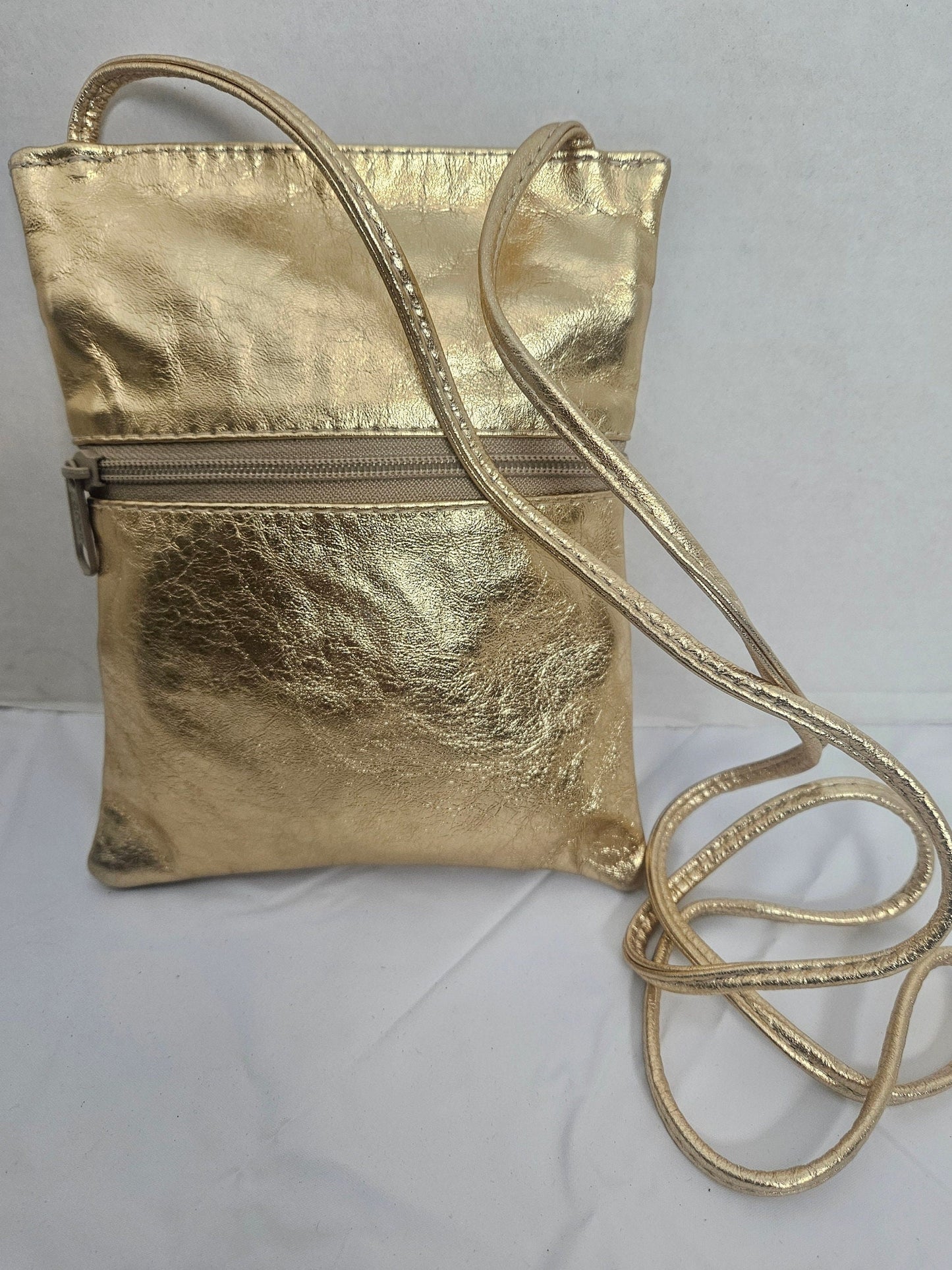 Gold Shining Leather Travel bag!TR004P,Crossbody bag-Handbag for women,Purses for girls, Soft Genuine Leather bag,gift for her,Made in USA!