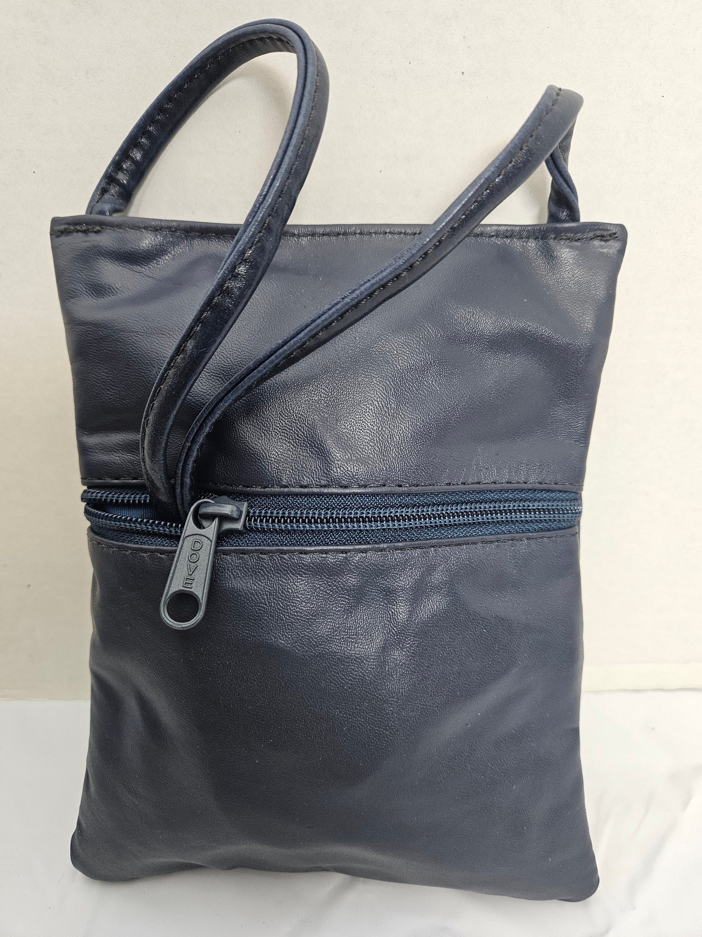 Navy Leather Travel bag!TR004P,Crossbody bag-Handbag for women,Purses for girls, Soft Genuine Leather bag,gift for her,Made in USA!