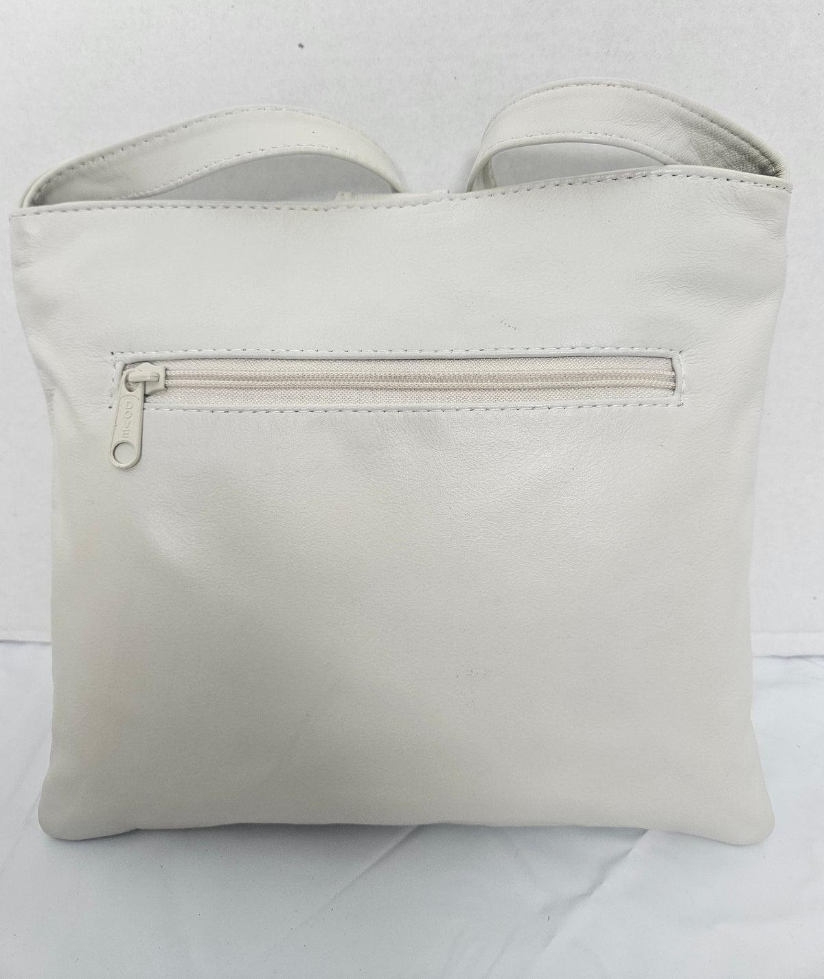 Handmade Leather Crossbody Bag, Gold Ring Detail - USA Made
