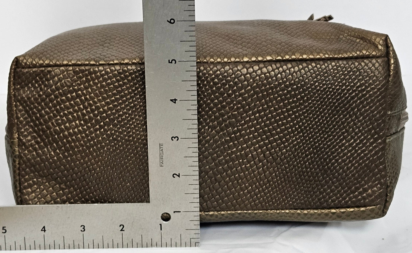 Tejrasila-Gorgeous Pewter snake print leather handbag!Good to carry everyday. Side pocket.Made in USA!
