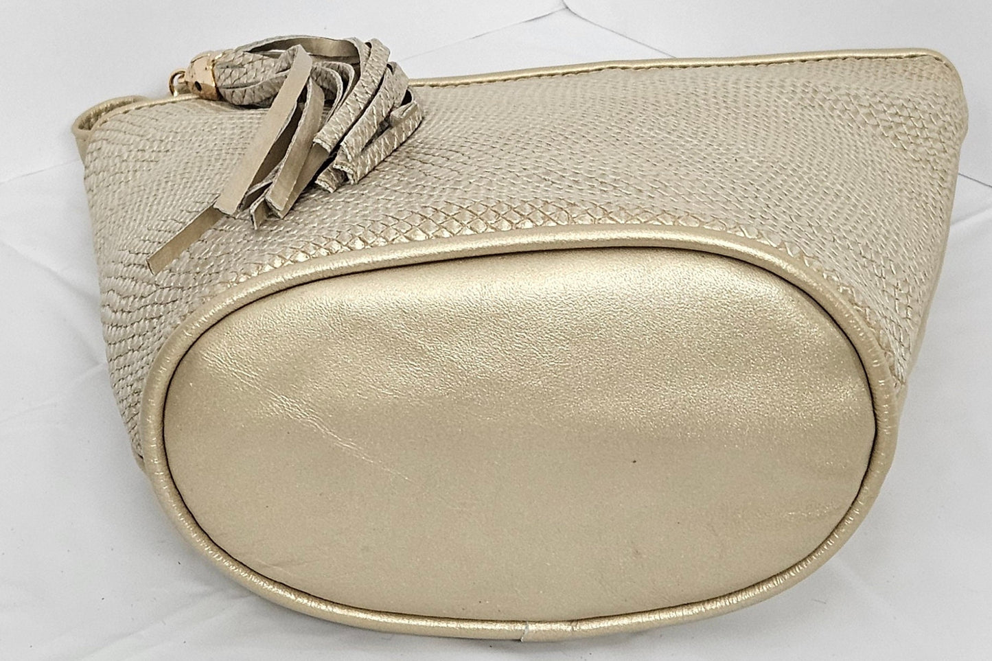 Champagne print Genuine Leather Handbag.#TR2099CP,Purses for girls, women,Universal Use Soft handbag,    Unique design Made in USA