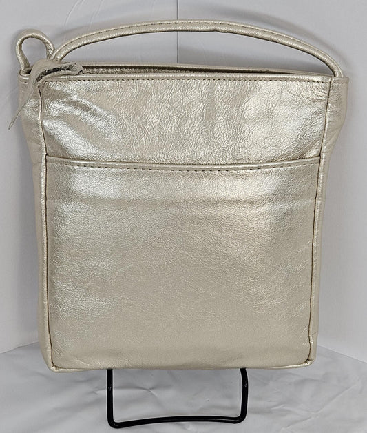 Shining Beige Luxury Genuine leather purse for Women,girls,and all. Tr#304SB.Design for you.Made in USA.