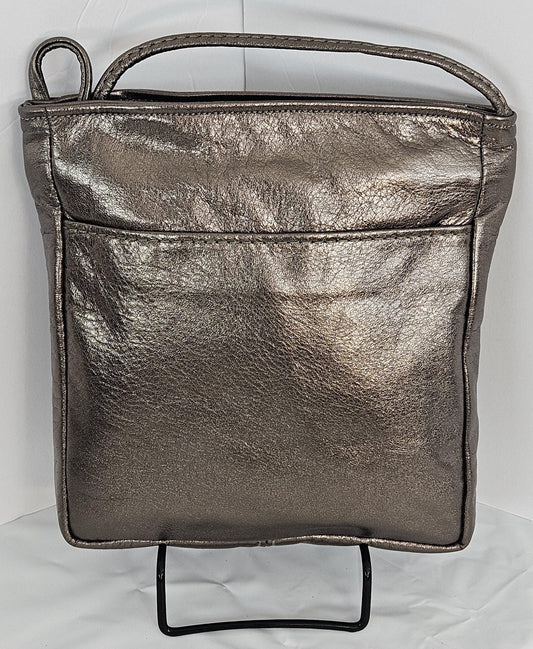 Shining Pewter Luxury Genuine leather purse for Women,girls,and all. #304SP.Design for you.Made in USA.