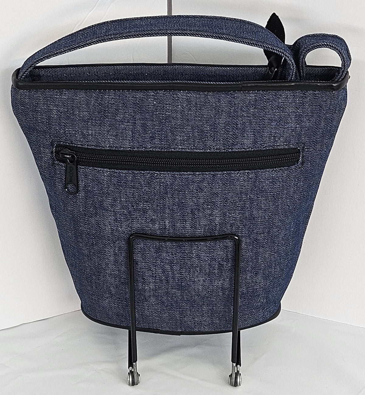 Blue Denim Crossbody Handbag: USA Made Patchwork Purse