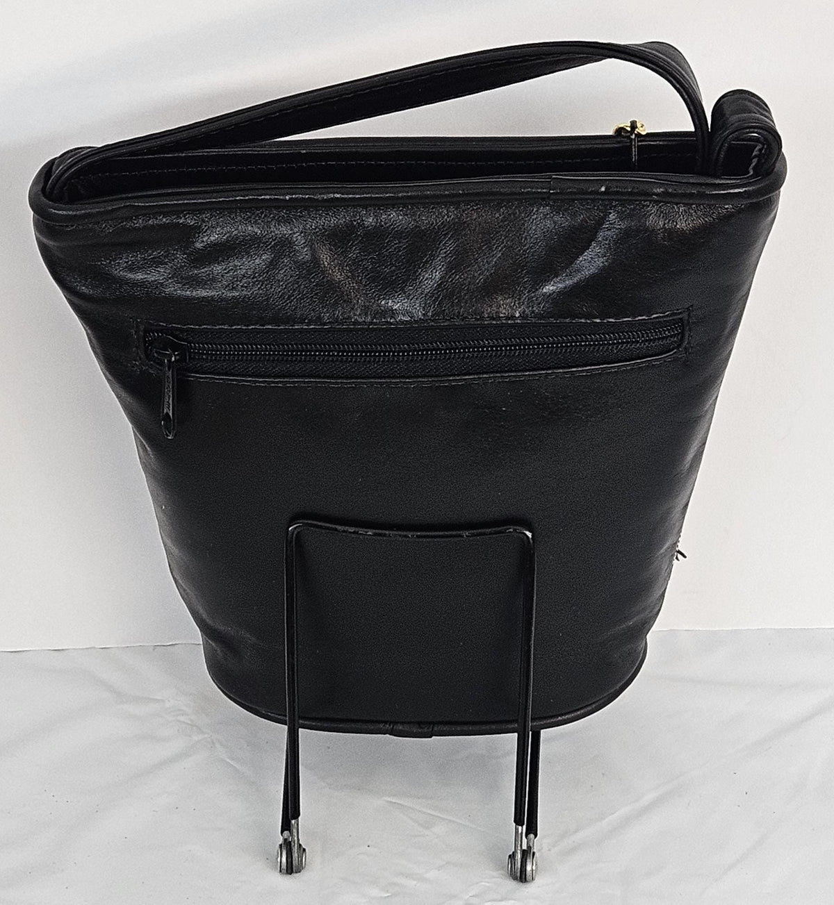 Plaid Genuine Leather Crossbody Handbag - Made in USA