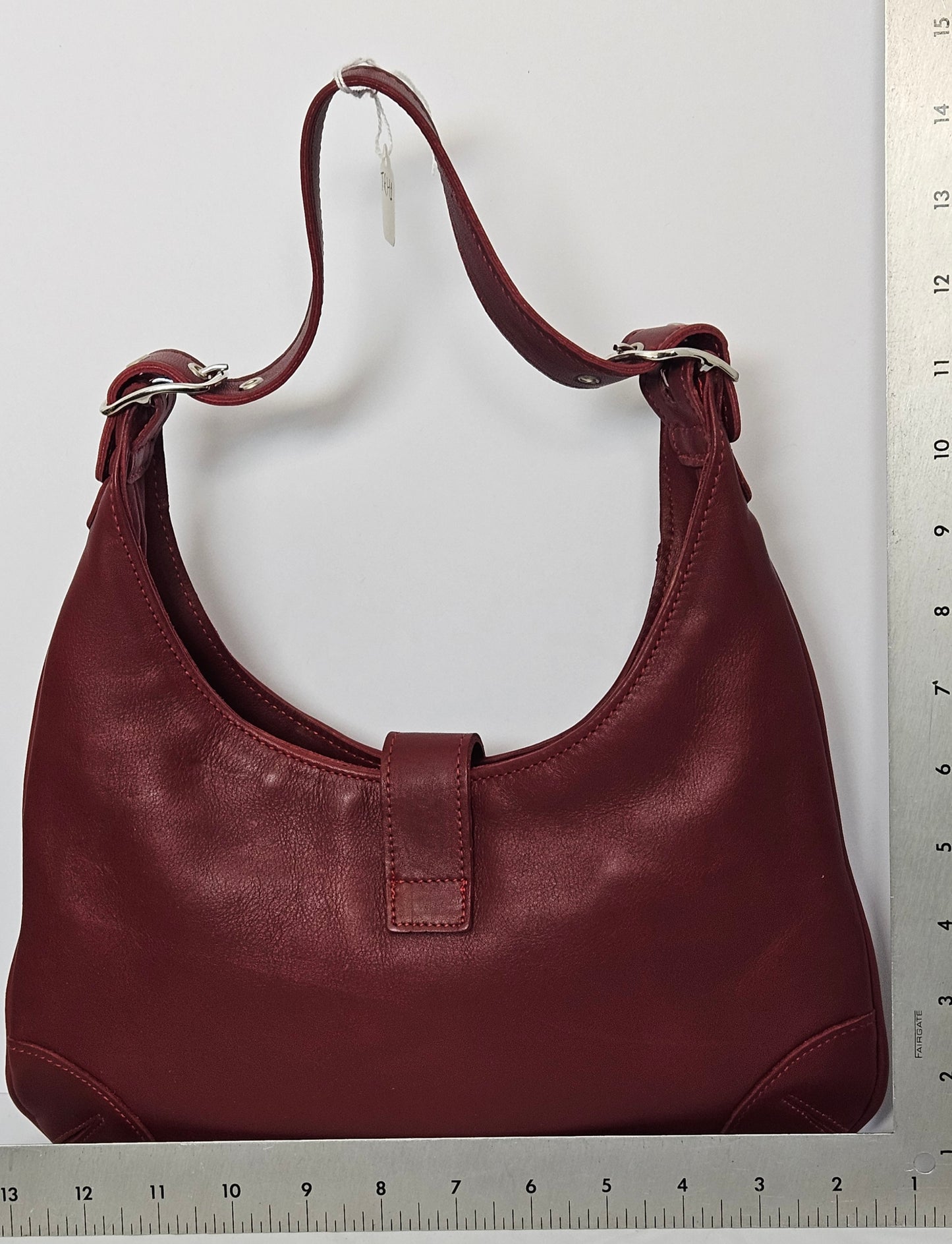 Red Cowhide Genuine Leather small bag #TRH1