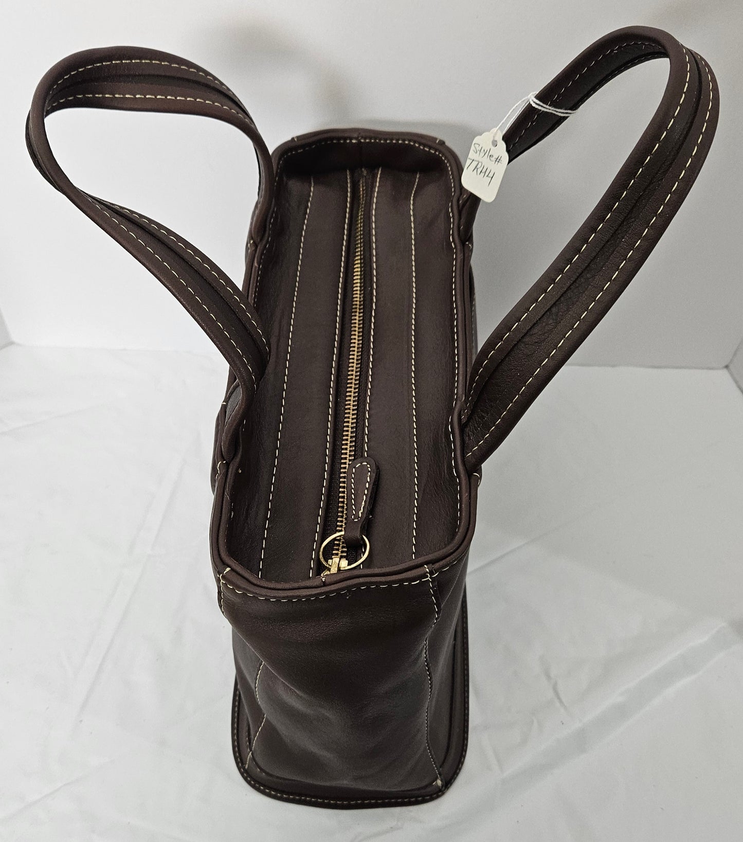 Brown Cowhide Genuine Leather small bag #TRH4