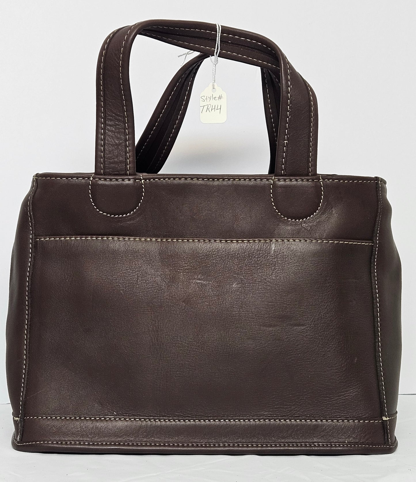 Brown Cowhide Genuine Leather small bag #TRH4