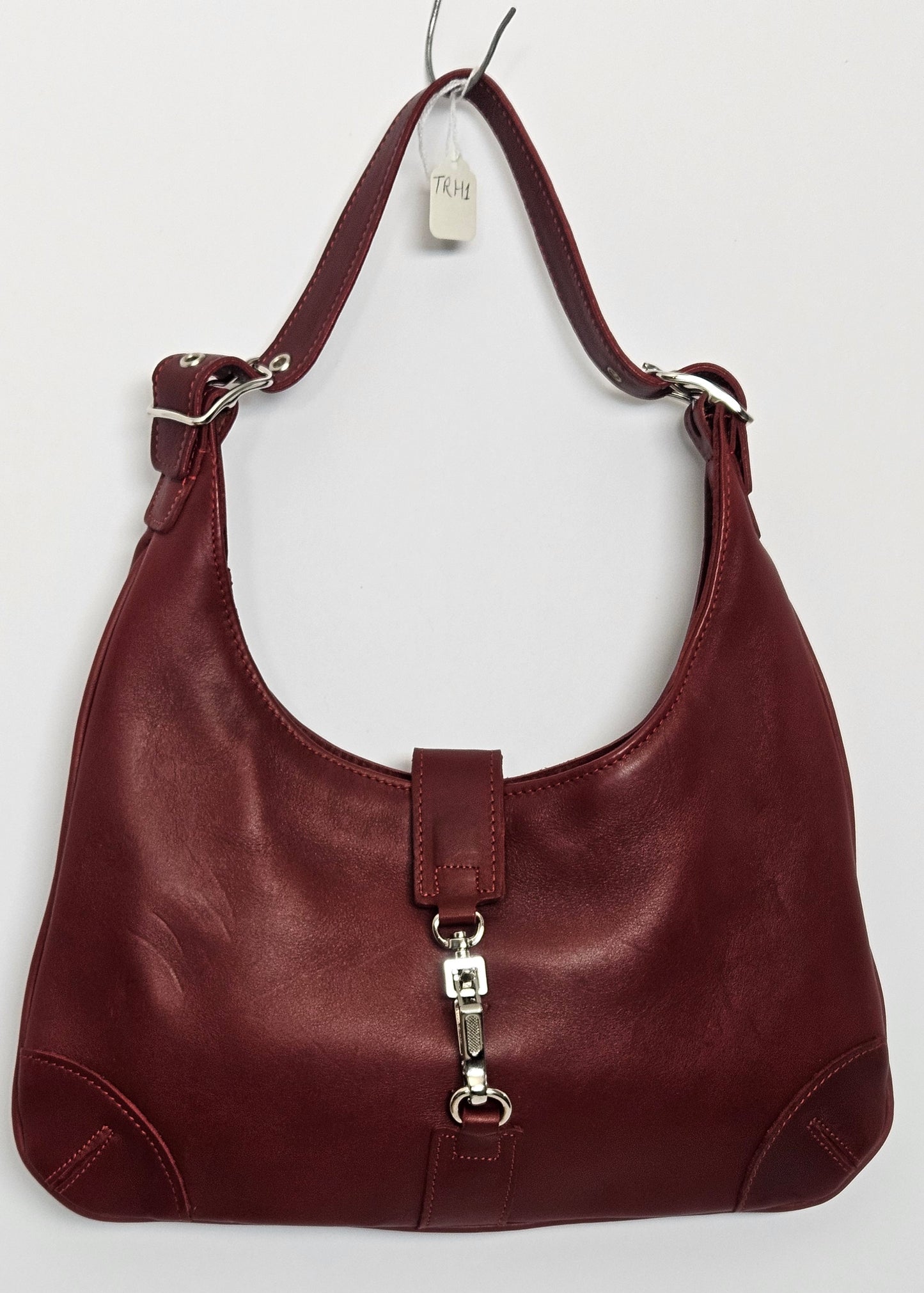 Red Cowhide Genuine Leather small bag #TRH1